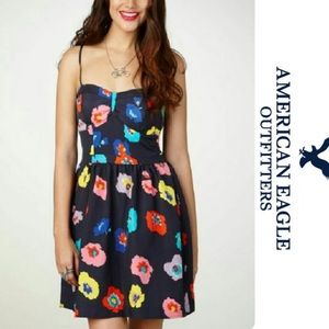 American Eagle Outfitters strappy floral dress